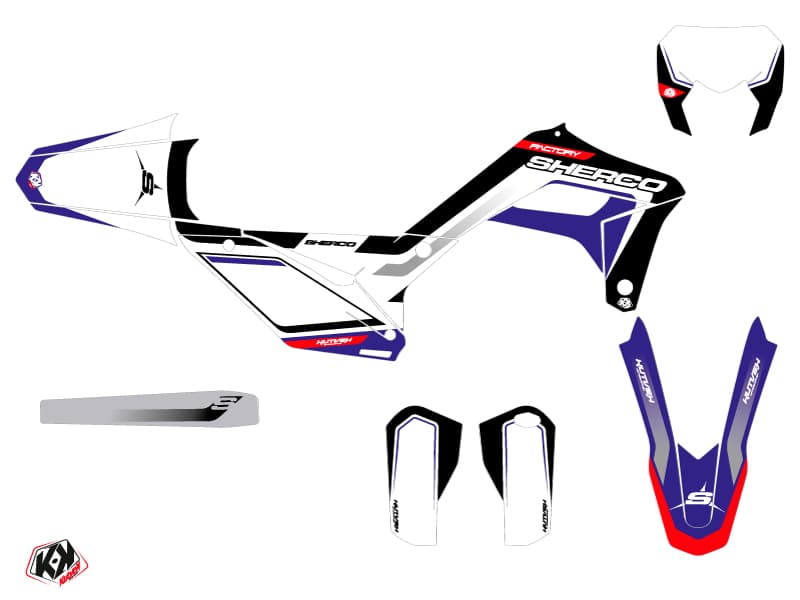 Sherco SE / SEF Dirt Bike Skratch Graphic Kit Red | Sherco | Kutvek - View 2