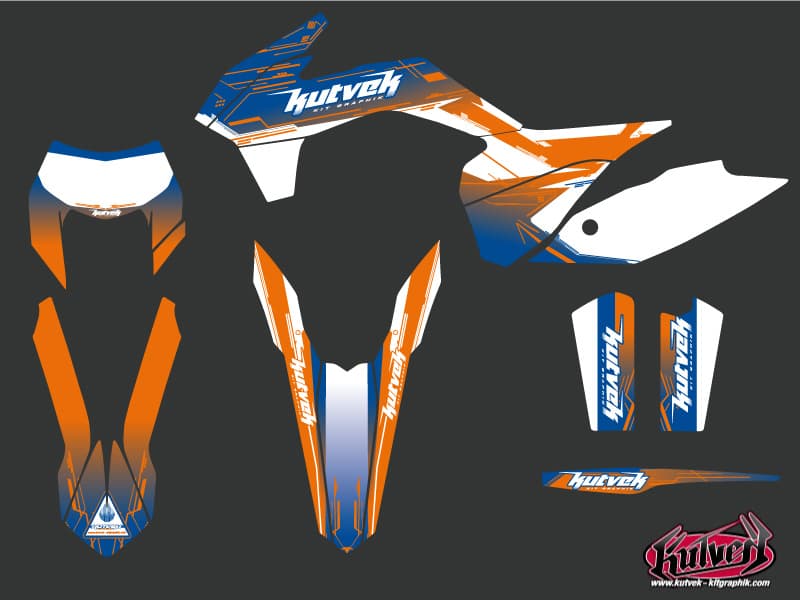 deko-set moto-cross slider ktm exc-excf blau | KTM | Kutvek - View 2