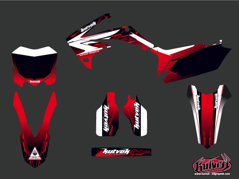 Honda 250 CRF Dirt Bike Slider Graphic Kit | Honda | Kutvek - View 2
