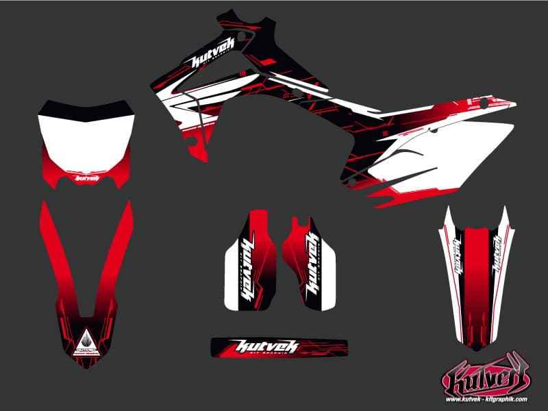 dirt bike honda crf 450 r slider   graphic kit | Honda | Kutvek - View 2