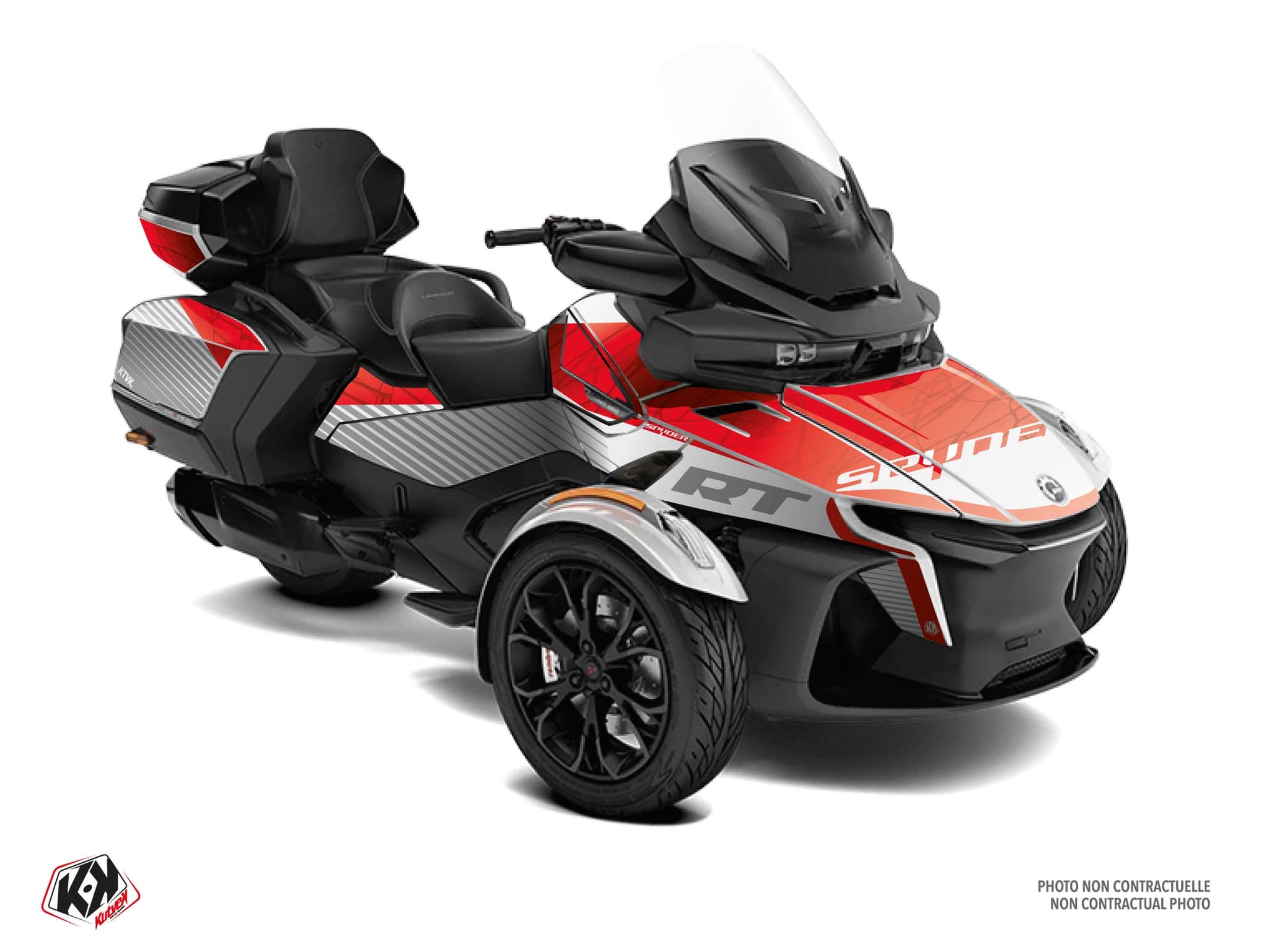 kit graphique  snare blanc hybride can-am spyder rt