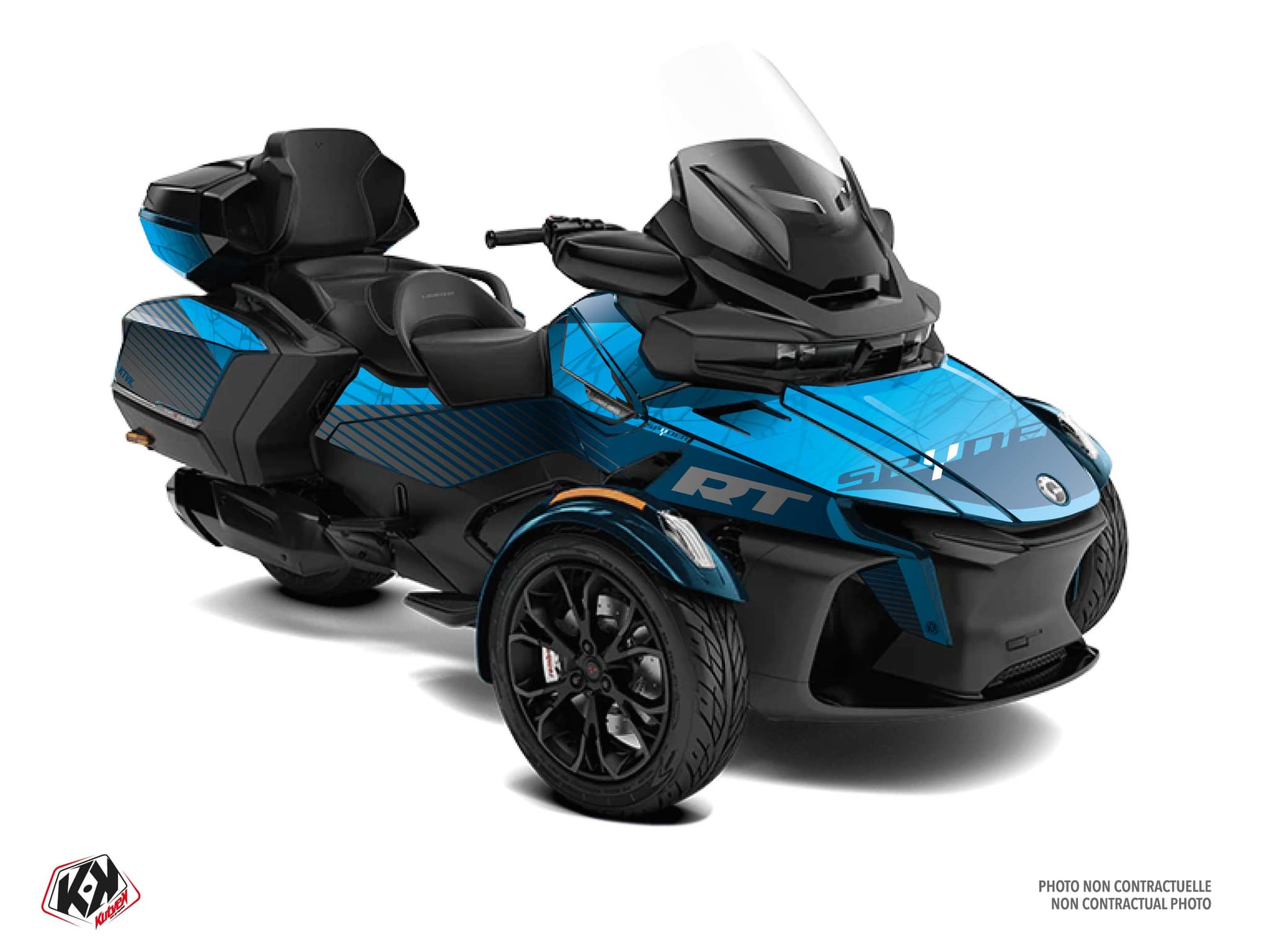 kit graphique  snare bleu hybride can-am spyder rt