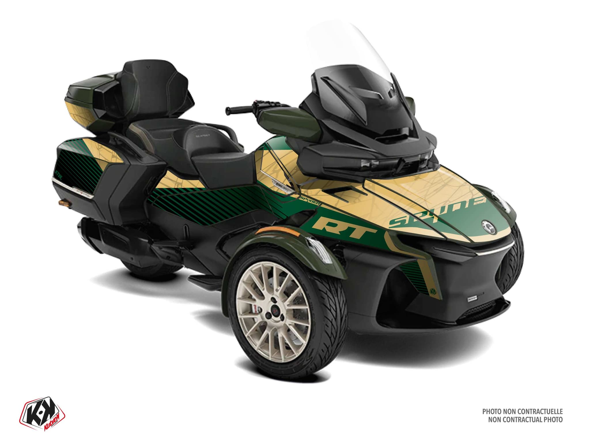 kit graphique  snare vert hybride can-am spyder rt