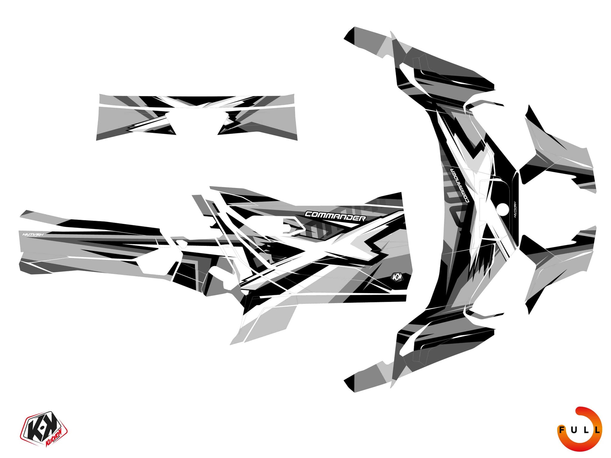 kit decorativo ssv can-am commander spear grigio | Can am | Kutvek - View 3