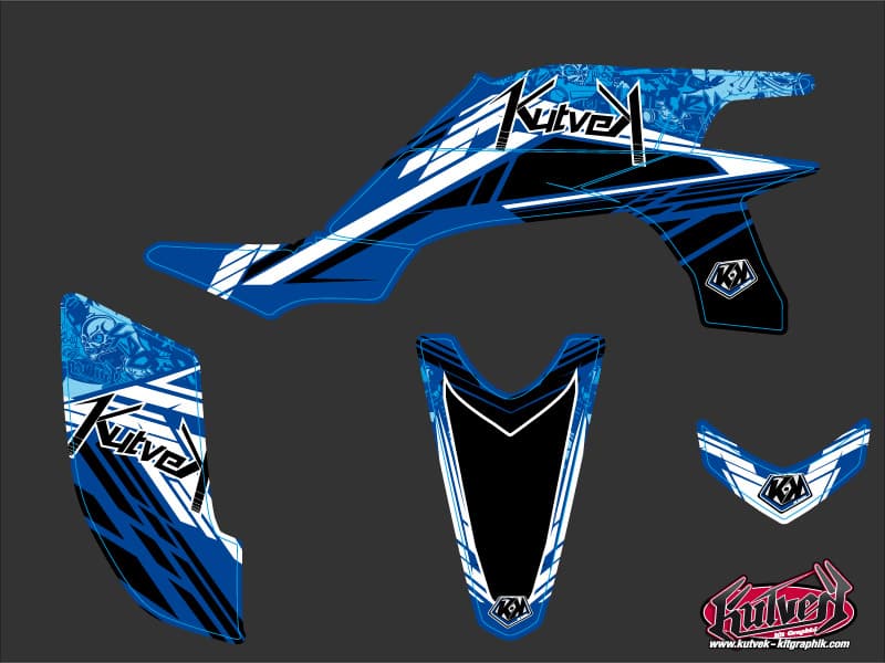 Yamaha 450 YFZ ATV Spirit Graphic Kit Blue | Yamaha | Kutvek - View 2