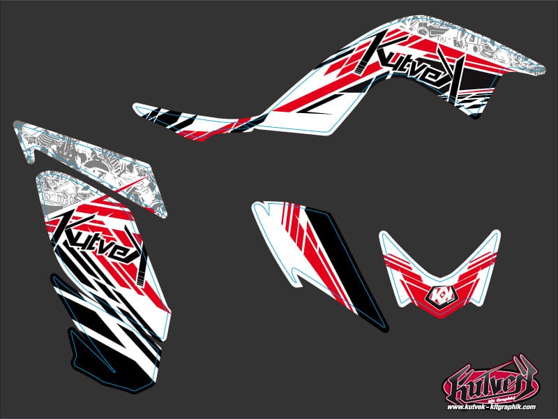Yamaha 700 Raptor ATV Spirit Graphic Kit Red | Yamaha | Kutvek - View 2