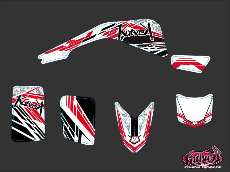 Kit graphique Quad Spirit Yamaha Blaster Rouge | Yamaha | Kutvek - View 2