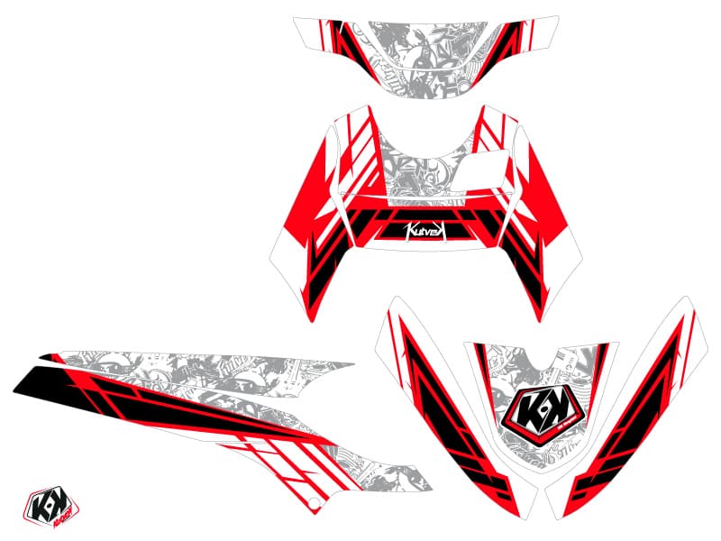 Kit graphique Scooter Spirit MBK Booster Blanc | MBK | Kutvek - View 2