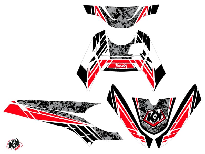 Kit graphique Scooter Spirit Yamaha BWS Noir | Yamaha | Kutvek - View 2
