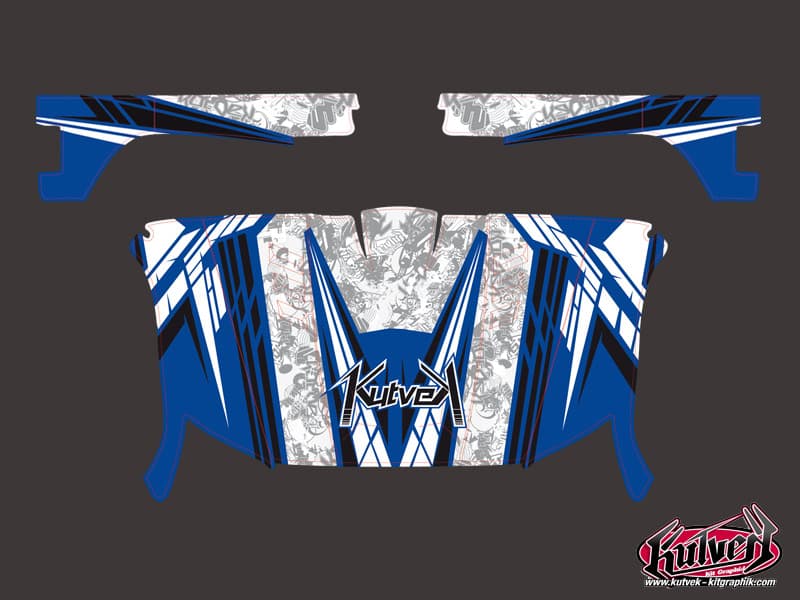 kit graphique ssv yamaha rhino spirit bleu | Yamaha | Kutvek - View 2