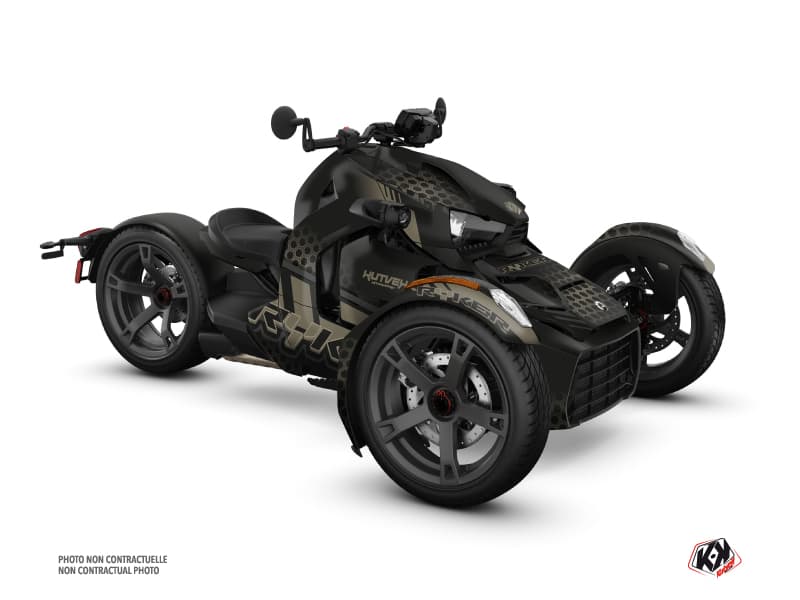 Kit Graphique Hybride Splinter Can Am Ryker 600 900 Noir