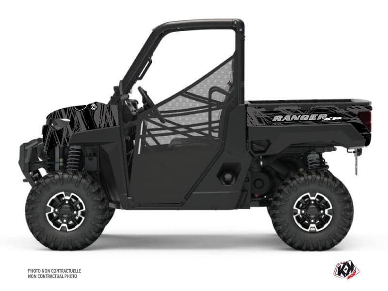 Polaris Ranger 1000 XP UTV Squad Graphic Kit Black Grey | Polaris | Kutvek