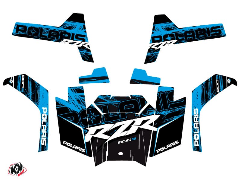 Kit graphique SSV Squad Polaris RZR 800 S Bleu | Polaris | Kutvek - View 2
