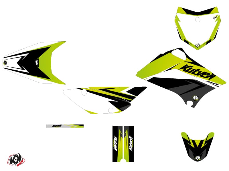 kit graphique motocross kawasaki klx 110 stage vert | Kawasaki | Kutvek - View 2