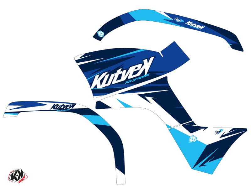 kit graphique quad yamaha grizzly 125 stage bleu | Yamaha | Kutvek - View 2