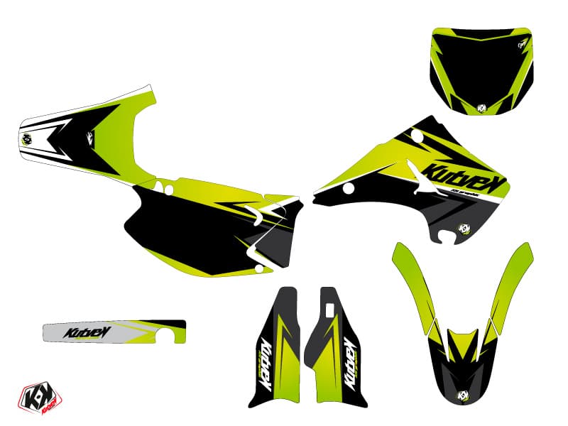 kit graphique motocross kawasaki kx 125 stage vert | Kawasaki | Kutvek - View 2