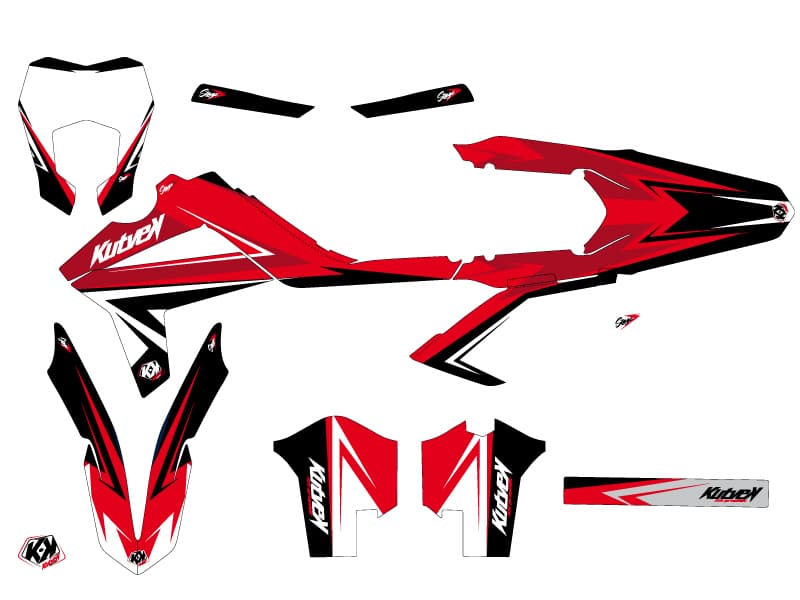 Kit graphique Moto Cross Stage GASGAS 250 EC Rouge | GASGAS | Kutvek - View 2
