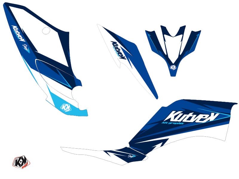 Kit graphique Quad Stage Yamaha 250 Raptor Bleu | Yamaha | Kutvek - View 2