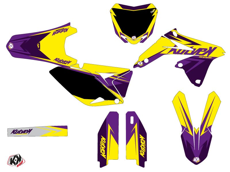 deko-set moto-cross stage suzuki 250 rmz gelb lila | Suzuki | Kutvek - View 2