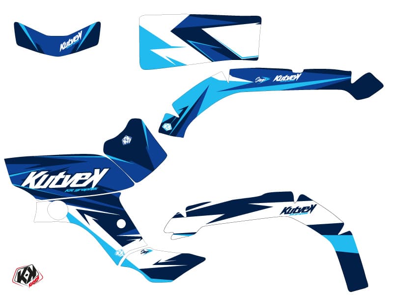 kit graphique quad yamaha grizzly 350 stage bleu | Yamaha | Kutvek - View 2