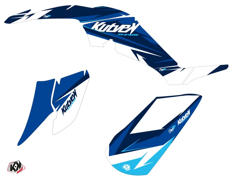 kit graphique quad yamaha raptor 350 stage bleu | Yamaha | Kutvek - View 2