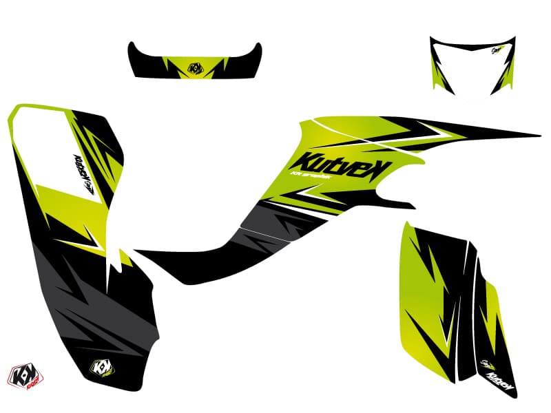 Kit graphique Quad Stage Kawasaki 400 KFX Vert | Kawasaki | Kutvek - View 2