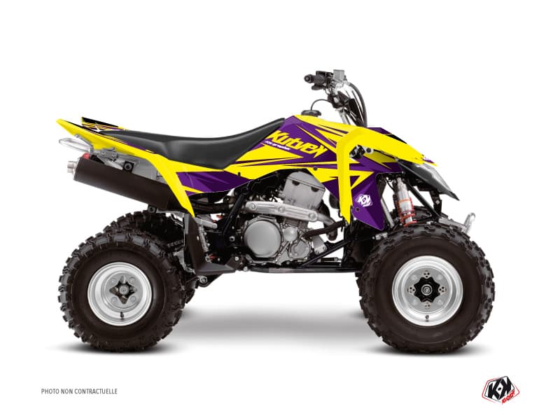 kit graphique quad suzuki ltz 400 ie stage jaune-violet  