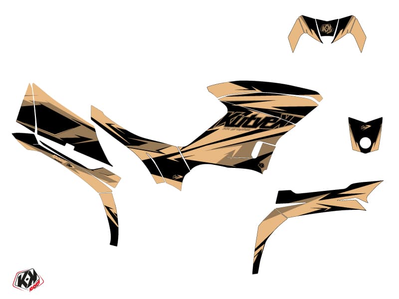 kit graphique quad yamaha kodiak 450 stage sable | Yamaha | Kutvek - View 2