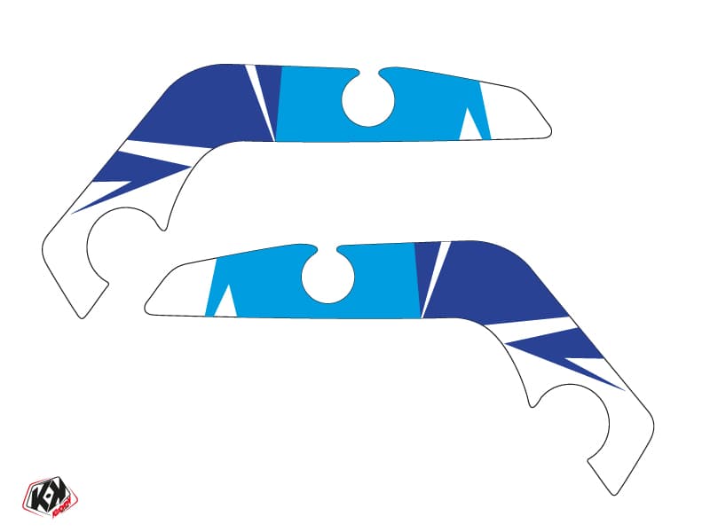 kit graphique protection de cadre quad stage suzuki 450 ltr bleu x3 | Stickers de protection de cadre | Kutvek - View 2