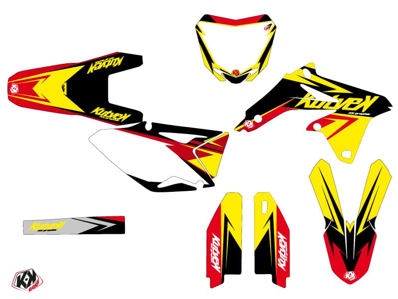 deko-set moto-cross stage suzuki 450 rmz gelb rot | Suzuki | Kutvek - View 2