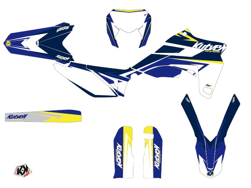kit graphique motocross sherco sef 450 r stage blanc-jaune | Sherco | Kutvek - View 2