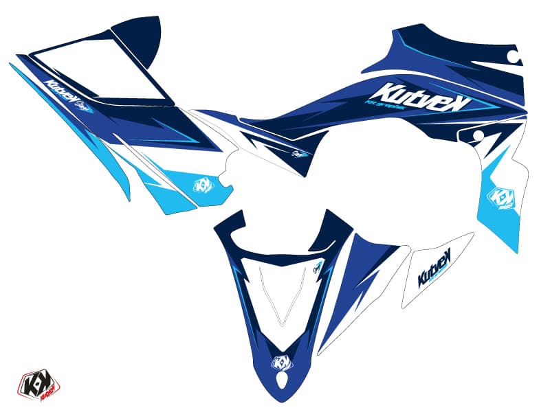 Yamaha 450 YFZ R ATV Stage Graphic Kit Blue | Yamaha | Kutvek - View 2