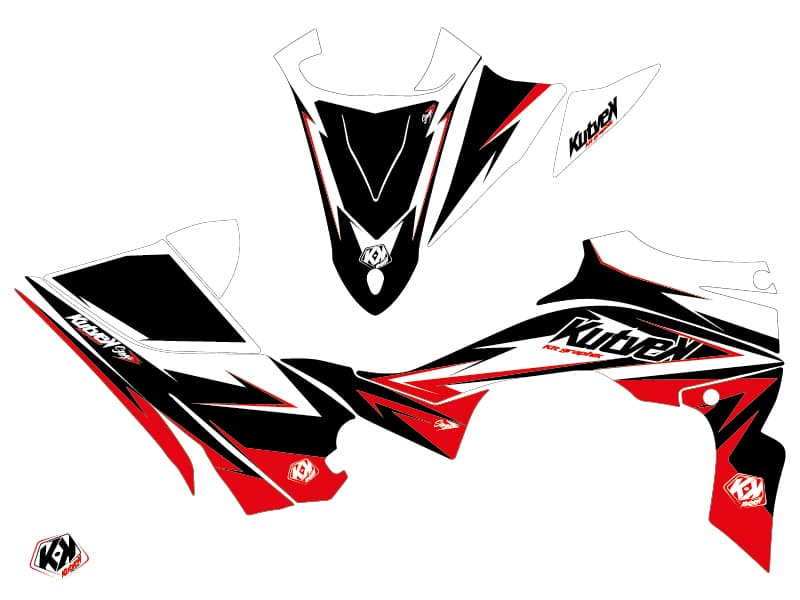 Yamaha 450 YFZ R ATV Stage Graphic Kit Black Red | Yamaha | Kutvek - View 2
