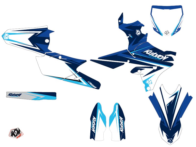 Deko-Set Moto-Cross YAMAHA WR 250 Z STAGE Blau | Yamaha | Kutvek - View 2