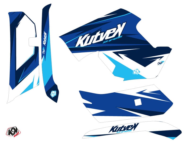 kit graphique quad yamaha grizzly 550 stage bleu | Yamaha | Kutvek - View 2