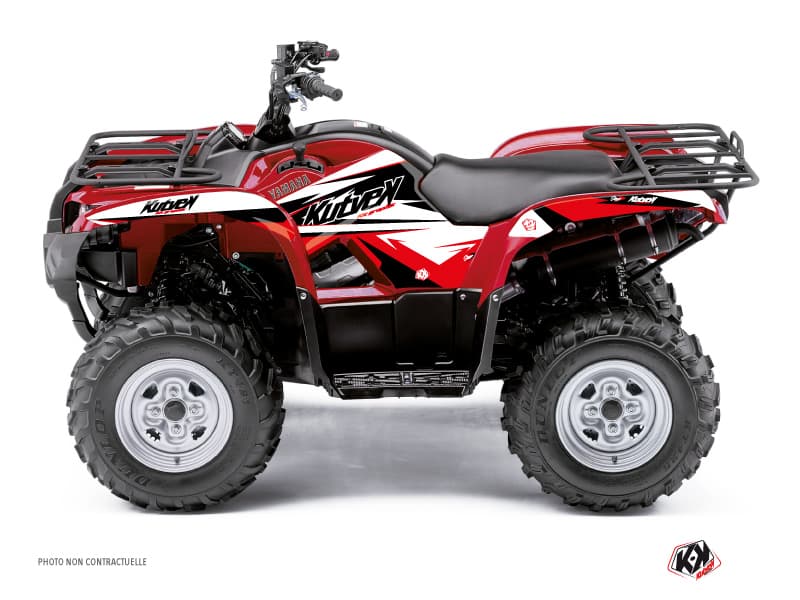 kit graphique quad yamaha grizzly 550 stage noir-rouge  