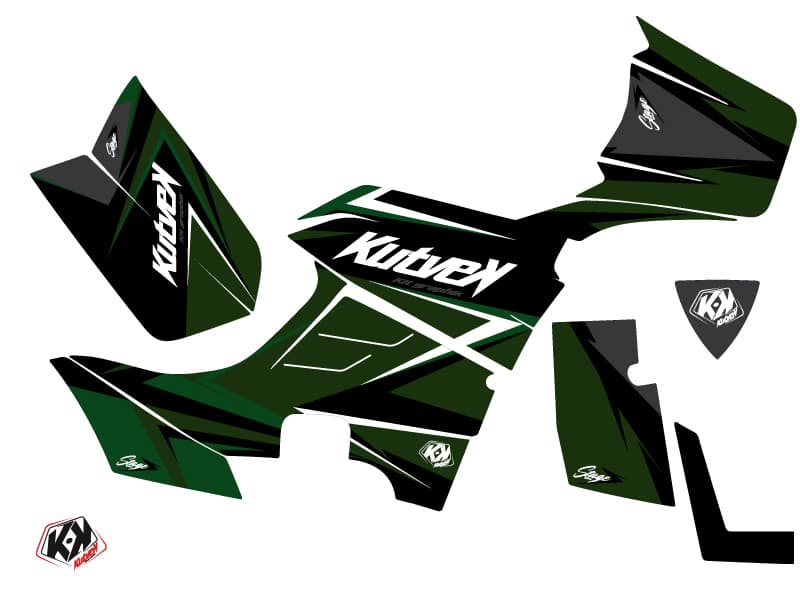kit graphique quad kymco mxu 550 ex stage noir-vert | Kymko | Kutvek - View 2