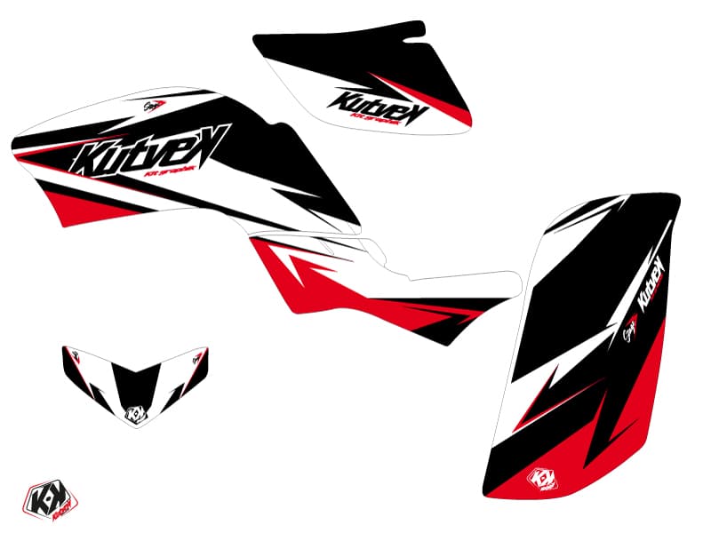 kit graphique quad yamaha raptor 660 stage noir-rouge | Yamaha | Kutvek - View 2