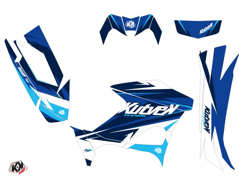 kit graphique quad yamaha kodiak 700 stage bleu | Yamaha | Kutvek - View 2