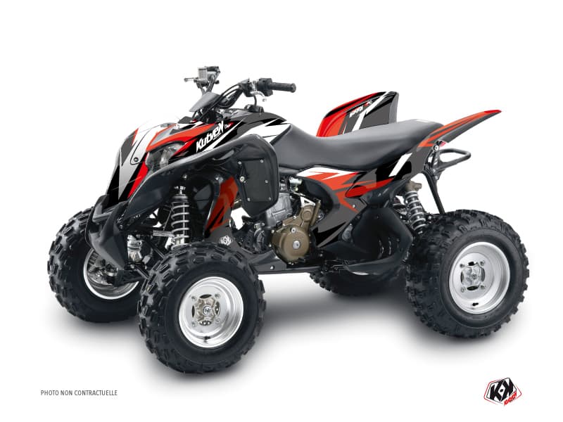 Kit graphique Quad Stage Honda 700 TRX Noir Rouge