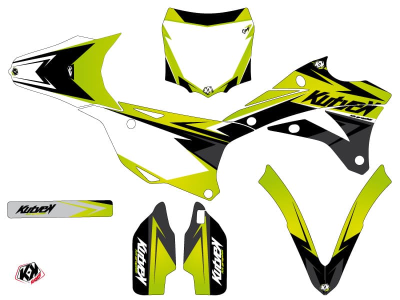kit graphique motocross kawasaki kx 85 stage vert | Kawasaki | Kutvek - View 2