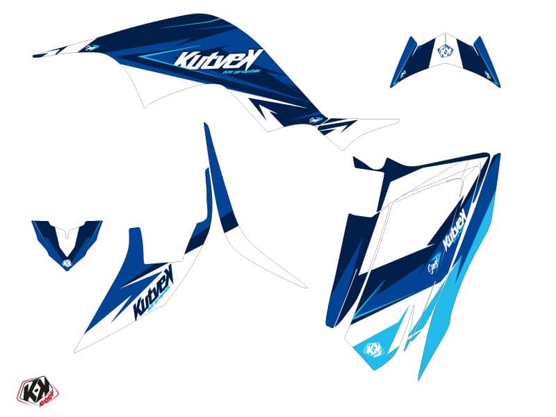 kit graphique quad yamaha raptor 90 stage bleu | Yamaha | Kutvek - View 2