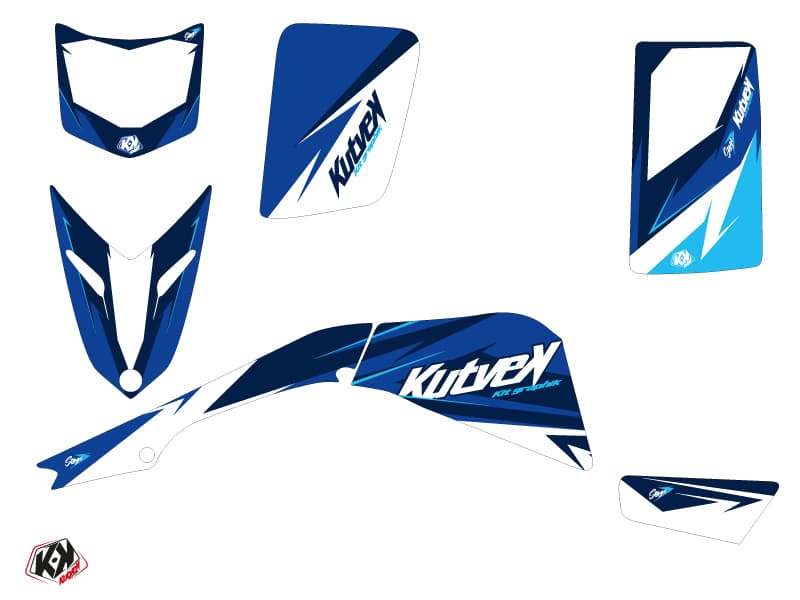Kit graphique Quad Stage Yamaha Blaster Bleu | Yamaha | Kutvek - View 2
