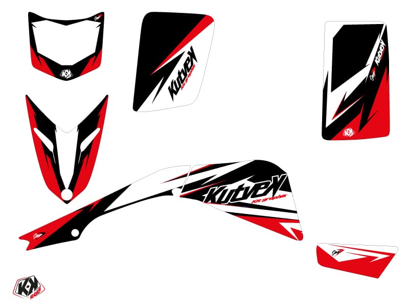 Kit graphique Quad Stage Yamaha Blaster Noir Rouge | Yamaha | Kutvek - View 2