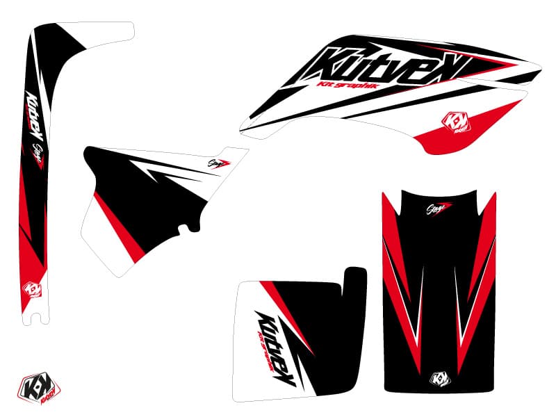 kit graphique quad yamaha breeze 125 stage noir-rouge | Yamaha | Kutvek - View 2