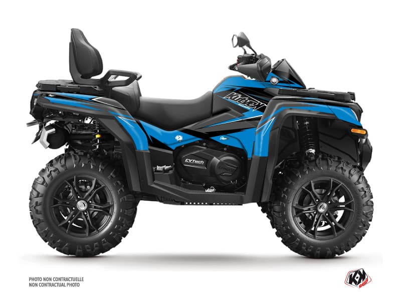 kit graphique quad cf moto cforce 1000 stage bleu-noir  
