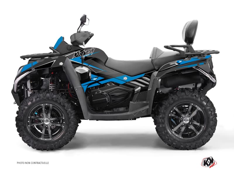 kit graphique quad cf moto cforce 800 s stage bleu-noir  