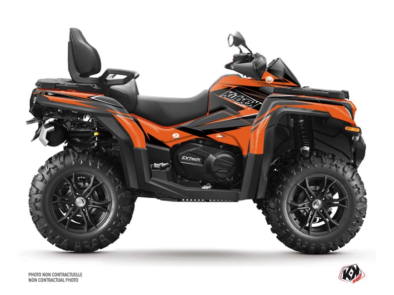 kit graphique quad cf moto cforce 800 xc stage orange  