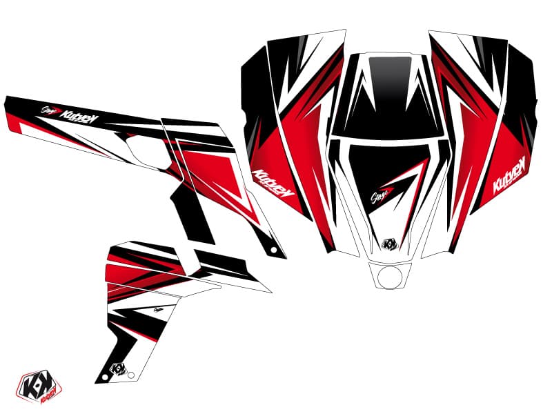 Kit graphique SSV Stage Can Am Commander Noir Rouge | Can am | Kutvek - View 2