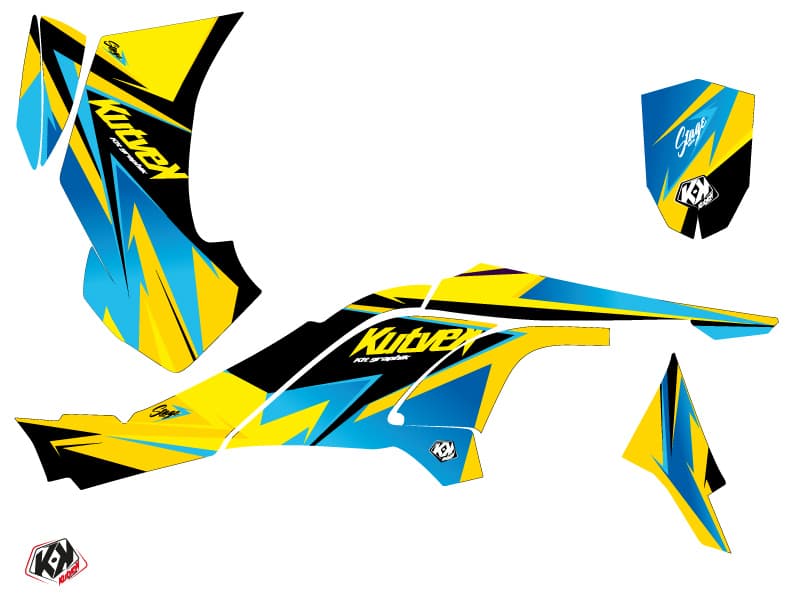 kit decorativo quad stage can am ds 450 giallo blu | Can am | Kutvek - View 2